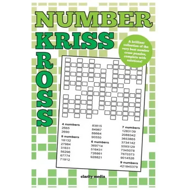 Number Kriss Kross: 100 brand new number cross puzzles, complete with solutions