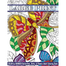 Large Print Color By Number Butterflies, Birds, and Flowers Adult Coloring Book