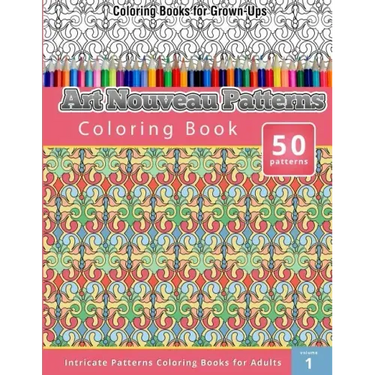 Art Nouveau Patterns Coloring Book