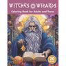 Witches and Wizards: Fantasy Adult and Teen Coloring Book for Stress Relief