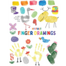 My first finger drawings: Cute animals finger painted, easy to draw for toddlers or small kids