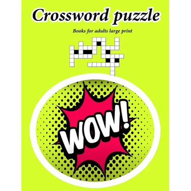 Crossword puzzle books for adults large print: Crossword game For Puzzle Lovers, Easy-to-Read large print crossword puzzle books for adults