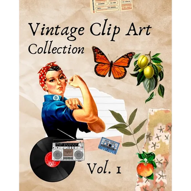 Vintage Clip Art Collection: Cut Out and Collage Illustrations for Scrapbooking or Junk Journals