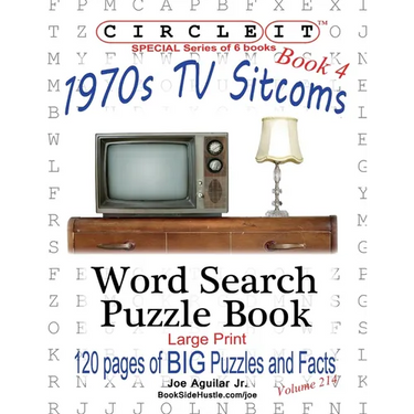 Circle It, 1970s Sitcoms Facts, Book 4, Word Search, Puzzle Book
