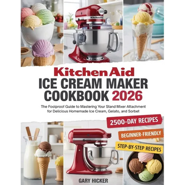 Kitchen Aid Ice Cream Maker Cookbook 2025: The Foolproof Guide to Mastering Your Stand Mixer Attachment for Delicious Homemade Ice Cream, Gelato, and