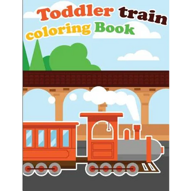 Toddler Train Coloring Book: Train coloring book for kids & toddlers - activity books for preschooler