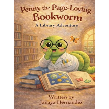 Penny the Page-Loving Bookworm: A Library Adventure