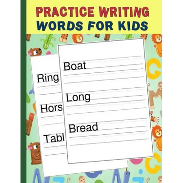 Practice Writing Words for Kids: Words Writing Exercise Workbook - Green