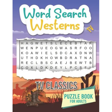 TV Westerns Word Search: Word Search Puzzles For Adult
