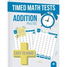 Timed Math Tests Addition Practice: Easy To Hard Math Problems - 100 Days Of Timed Addition Drills