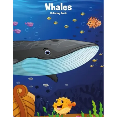 Whales Coloring Book 1