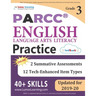 PARCC Test Prep: Grade 3 English Language Arts Literacy (ELA) Practice Workbook and Full-length Online Assessments: PARCC Study Guide