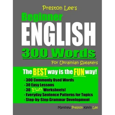 Preston Lee's Beginner English 300 Words For Ukrainian Speakers