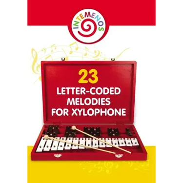 23 Letter-Coded Melodies for Xylophone: 23 Letter-Coded Xylophone Sheet Music for Beginner