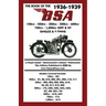 BOOK OF THE 1936-1939 BSA 150cc - 250cc - 350cc - 500cc - 600cc - 750cc & 1,000cc OHV & SV SINGLES & V-TWINS