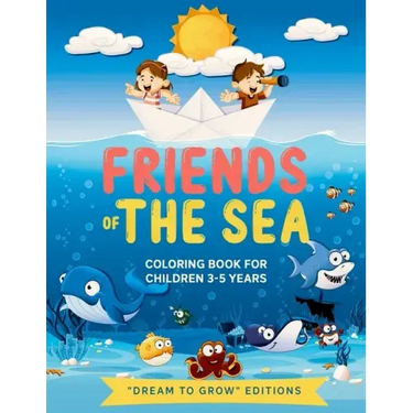Friends of the Sea: Coloring book for children 3-5 years
