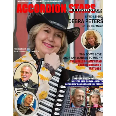 Accordion Stars Illustrated Magazine-Book. Black & White. Vol.1, March 2019