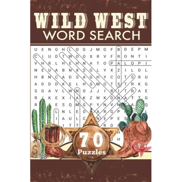 Wild West Word Search: Travel Size Western Word Find Puzzle Book for Adults and Everyone