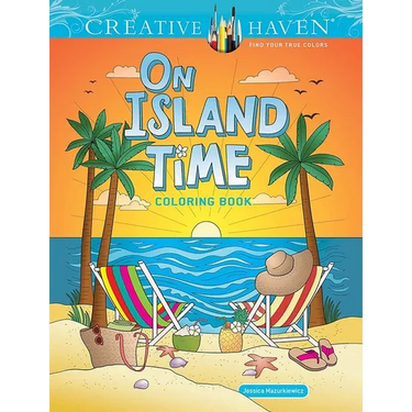 Creative Haven on Island Time Coloring Book