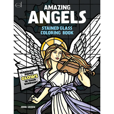 Amazing Angels Stained Glass Coloring Book