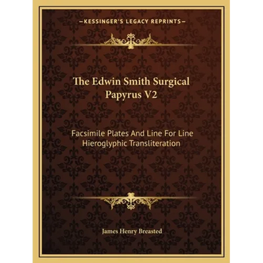 The Edwin Smith Surgical Papyrus V2: Facsimile Plates And Line For Line Hieroglyphic Transliteration
