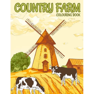 Country Farm Colouring Book: Charming Countryside Colouring Books for Adults