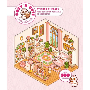 Cute 'n' Cozy Sticker Therapy: Make Your Own Adorable 3D Room Sets: Over 500 Stickers!