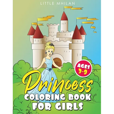 Princess Coloring Book for Girls Ages 3-9