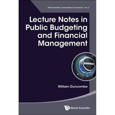 Lecture Notes in Public Budgeting and Financial Management