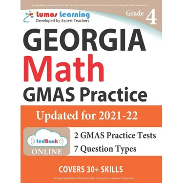 Georgia Milestones Assessment System Test Prep: 4th Grade Math Practice Workbook and Full-length Online Assessments: GMAS Study Guide