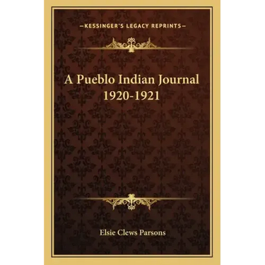 A Pueblo Indian Journal 1920-1921