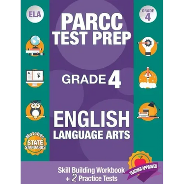 Parcc Test Prep Grade 4 English Language Arts: Common Core Grade 4 Parcc, Parcc Test Prep Grade 4 Reading, Parcc Practice Book Grade 4, Common Core Wo