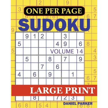 Large Print Easy Sudoku: Sudoku Puzzle Book For Adults Volume 14