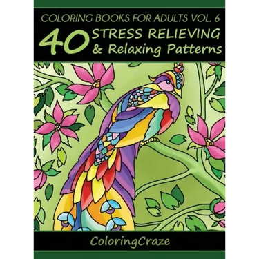 Coloring Books For Adults Volume 6: 40 Stress Relieving And Relaxing Patterns
