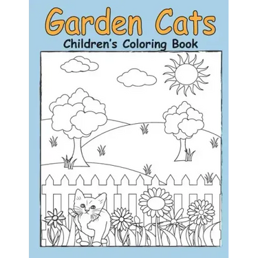 Garden Cats Children's Coloring Book