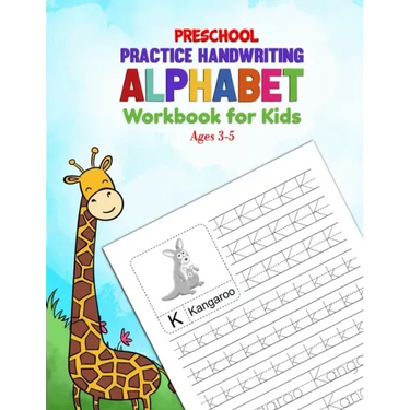 Preschool Practice Handwriting Alphabet Workbook for Kids Ages 3-5: Kids learning activity Book for Practice Alphabet Writing