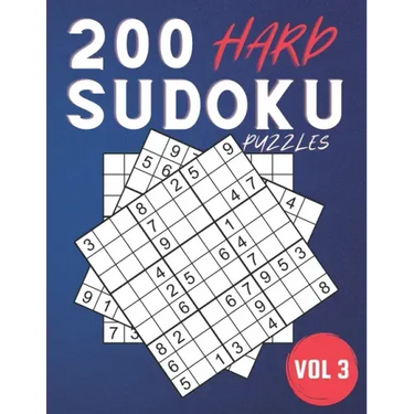 200 Hard Sudoku Puzzles.: Challenging Sudoku Book For Adults ( Volume 3 )