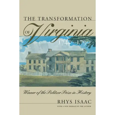 Transformation of Virginia, 1740-1790