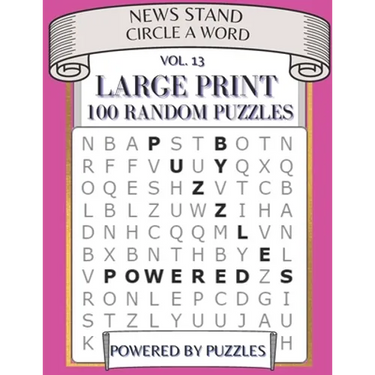 News Stand Circle a Word Vol.13: Large Print 100 Random Puzzles
