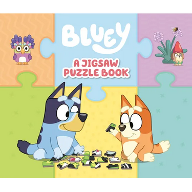 Bluey: A Jigsaw Puzzle Book: Includes 4 Double-Sided Puzzles