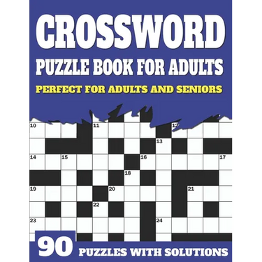 Crossword Puzzle Book For Adults: Crossword Book For Adult Parents And Senior Grandparents With Large Print Puzzles And Solutions To Enjoy Traveling A