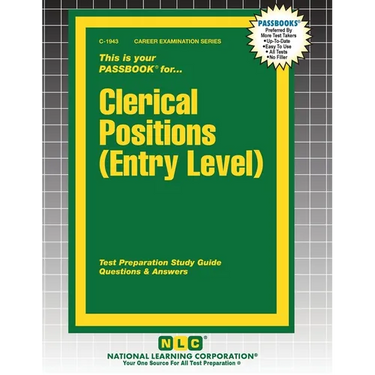 Clerical Positions (Entry Level)