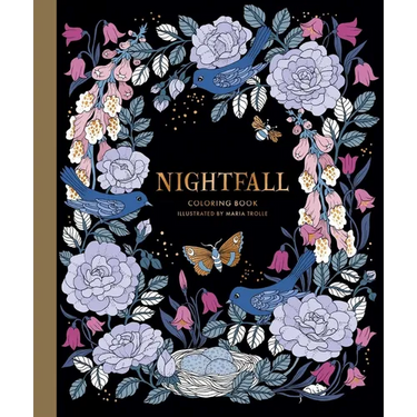 Nightfall Coloring Book: Hardcover Adult Coloring Book Featuring Thick, High-Quality Paper