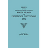 Census of the Inhabitants of the Colony of Rhode Island and Providence Plantations, 1774