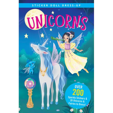 Unicorns Sticker Doll Dress-Up Book