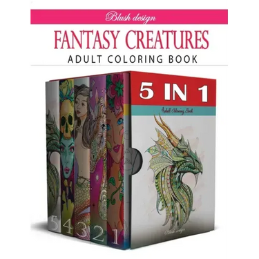 Fantasy Creatures: Adult Coloring Book Collection