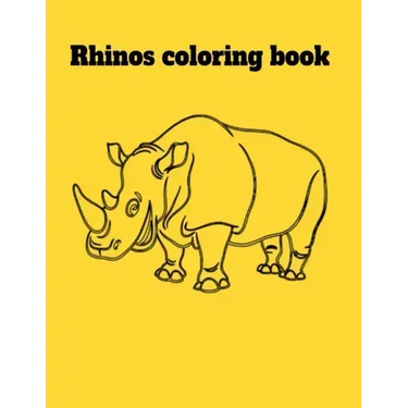 Rhinos coloring book