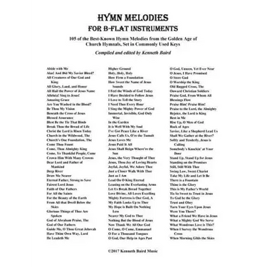 Hymn Melodies for Bb Instruments: 105 of the Best Known Hymn Melodies from the Golden Age of Church Hymnals, Set in Commonly Used Keys