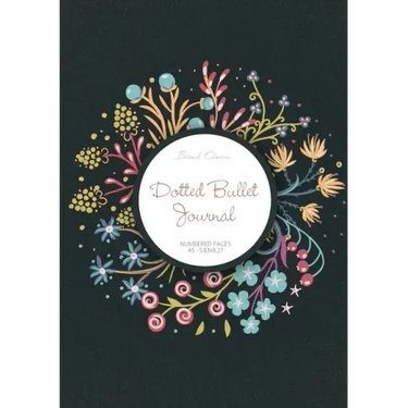 Dotted Bullet Journal: Medium A5 - 5.83X8.27 (Spring Wreath)