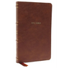 Nkjv, Thinline Bible, Leathersoft, Brown, Thumb Indexed, Red Letter Edition, Comfort Print: Holy Bible, New King James Version